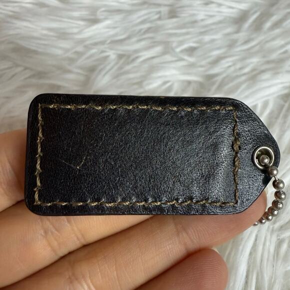 2" y2k COACH Vintage Fob Bag Charm Hang tag Hangtag - Picture 2 of 2